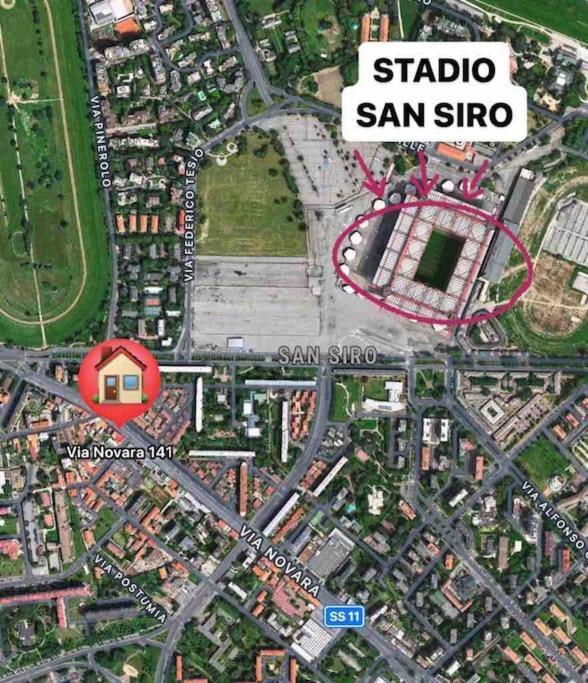 Appartamento A 500 Metri Da San Siro Milano Eksteriør bilde